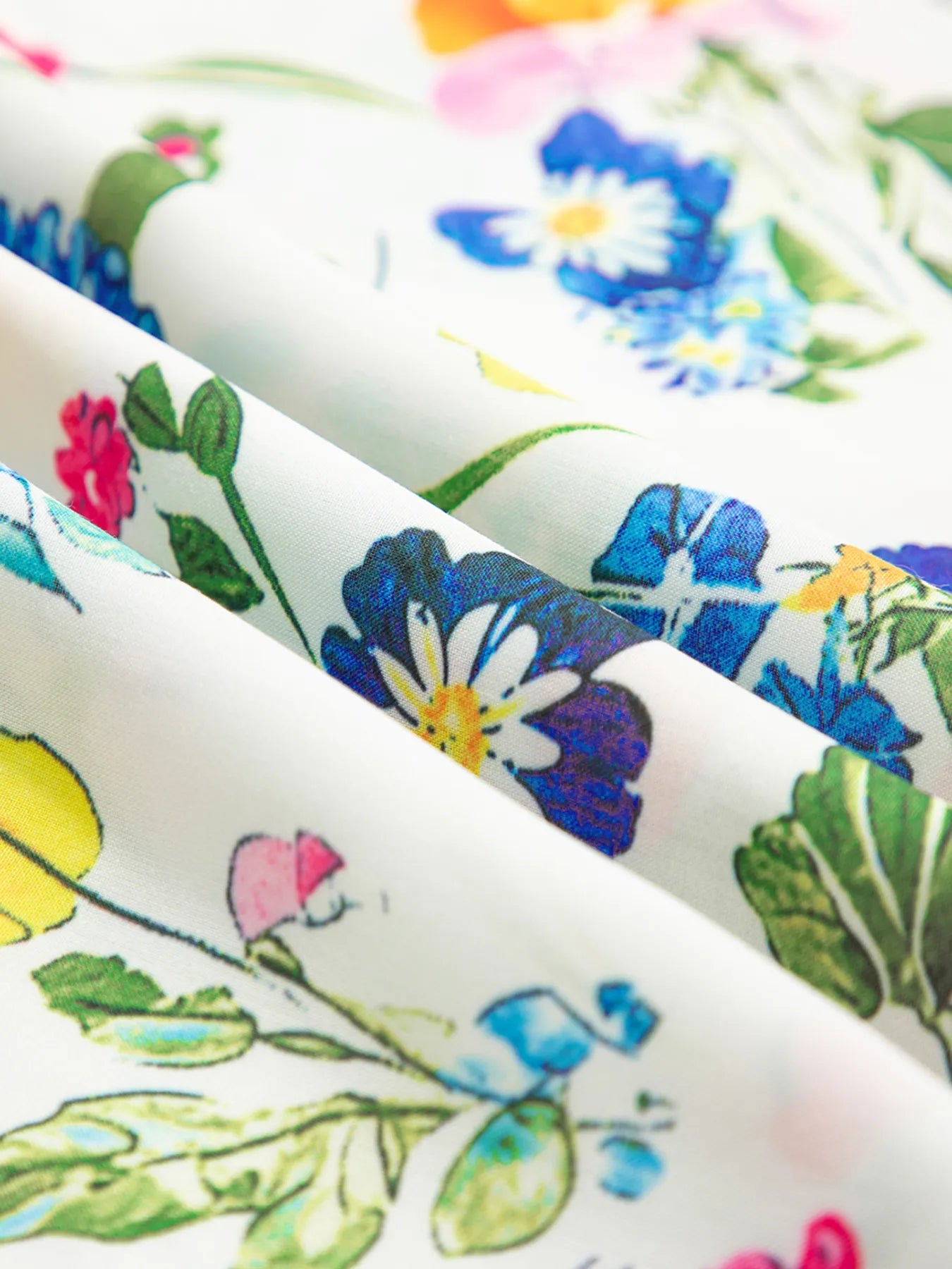 Floral Print Ruffle Layered Short Sleeve Blouse