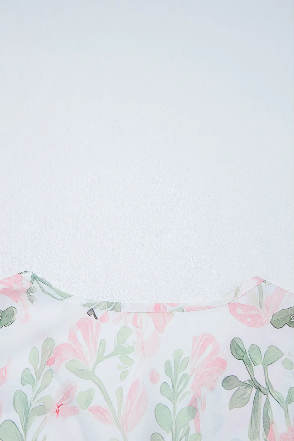 Tied Printed Short Sleeve Blouse