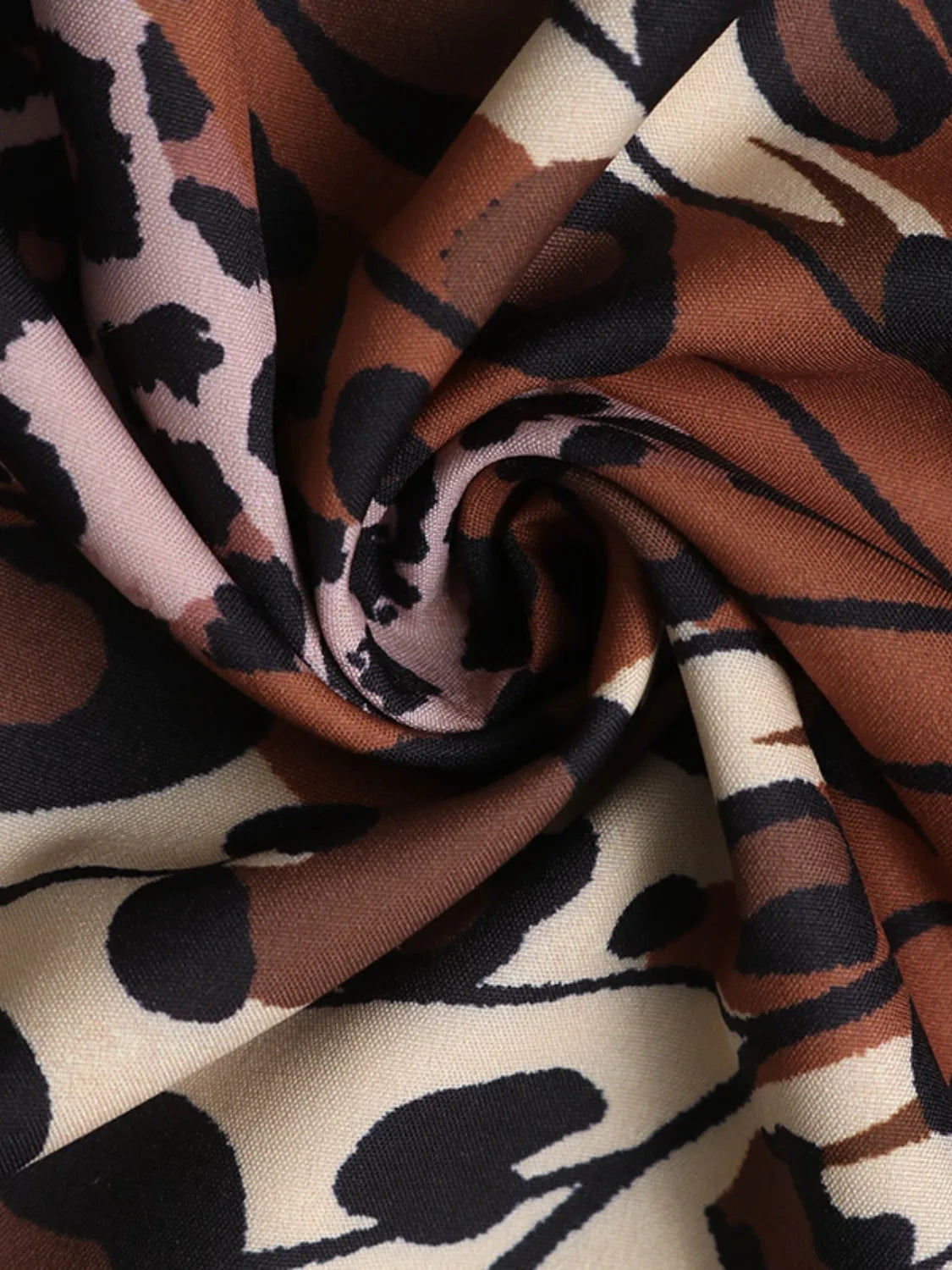 Butterfly Leopard Grecian Neck Maxi Dress
