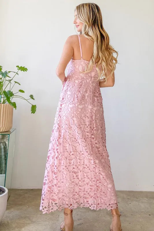 And The Why Lace Maxi Cami Dress