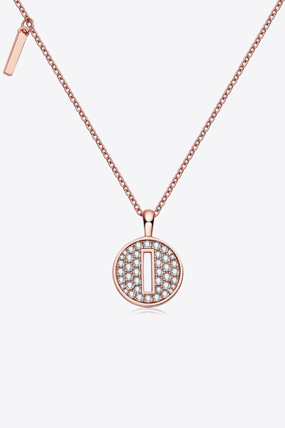 Moissanite A to J Pendant Necklace I One Size