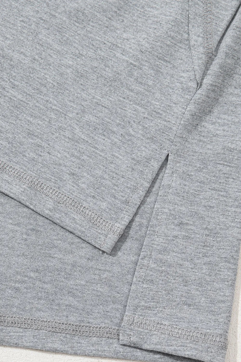 High Raglan Half Sleeve V Neck Oversized T Shirt