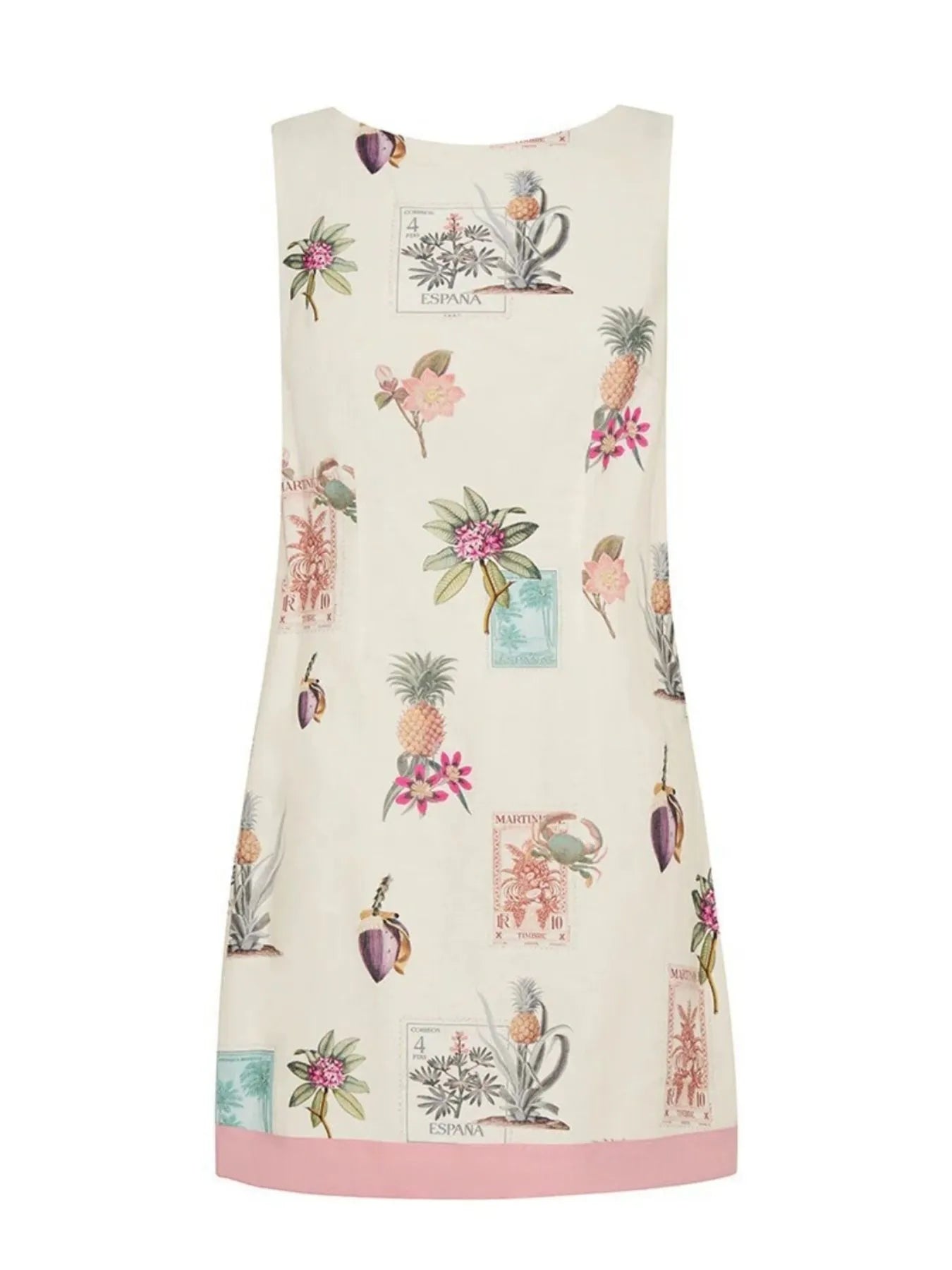 Printed Sleeveless Mini Dress