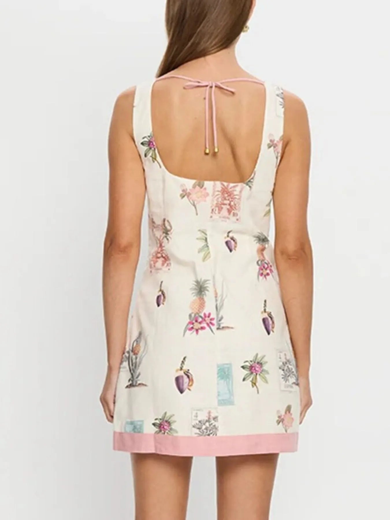 Printed Sleeveless Mini Dress