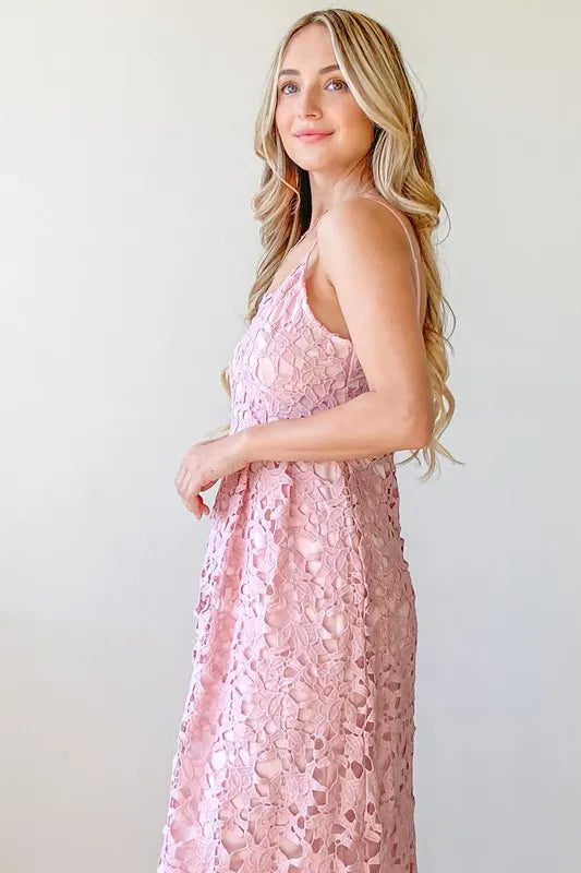 And The Why Lace Maxi Cami Dress