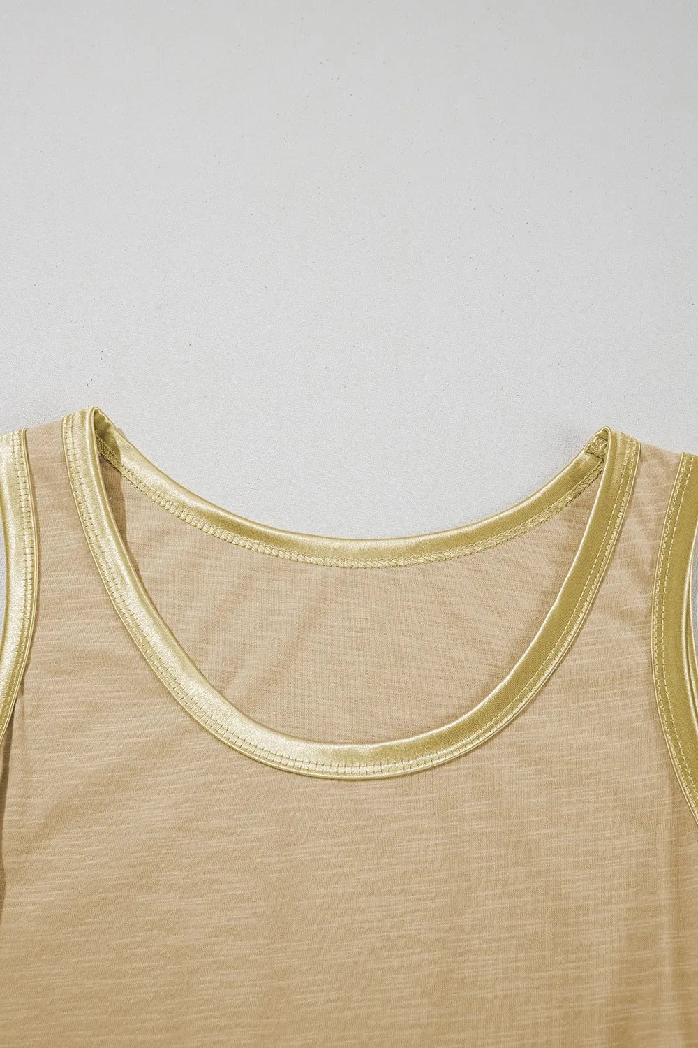 Round Neck Wide Strap Tank