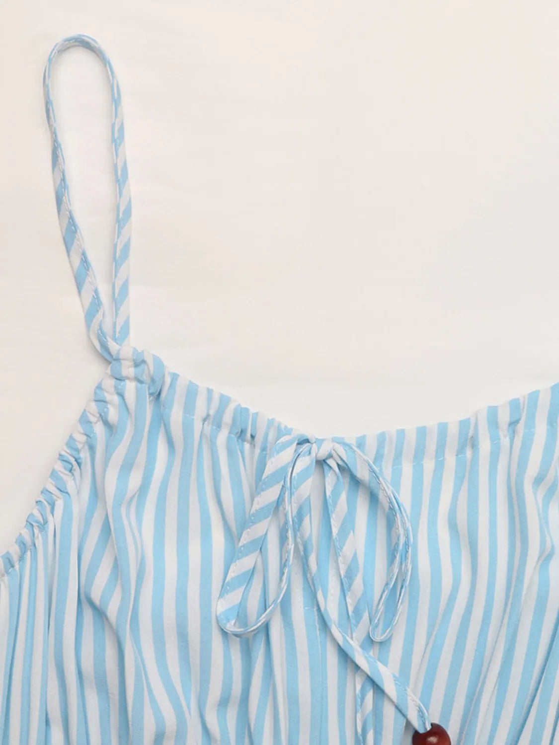 Striped Spaghetti Strap Midi Dress