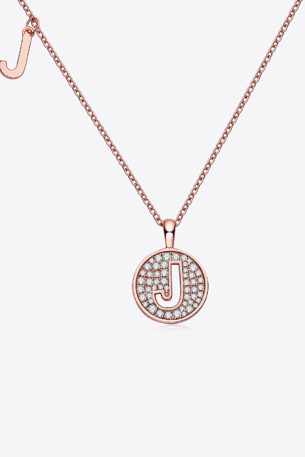 Moissanite A to J Pendant Necklace J One Size