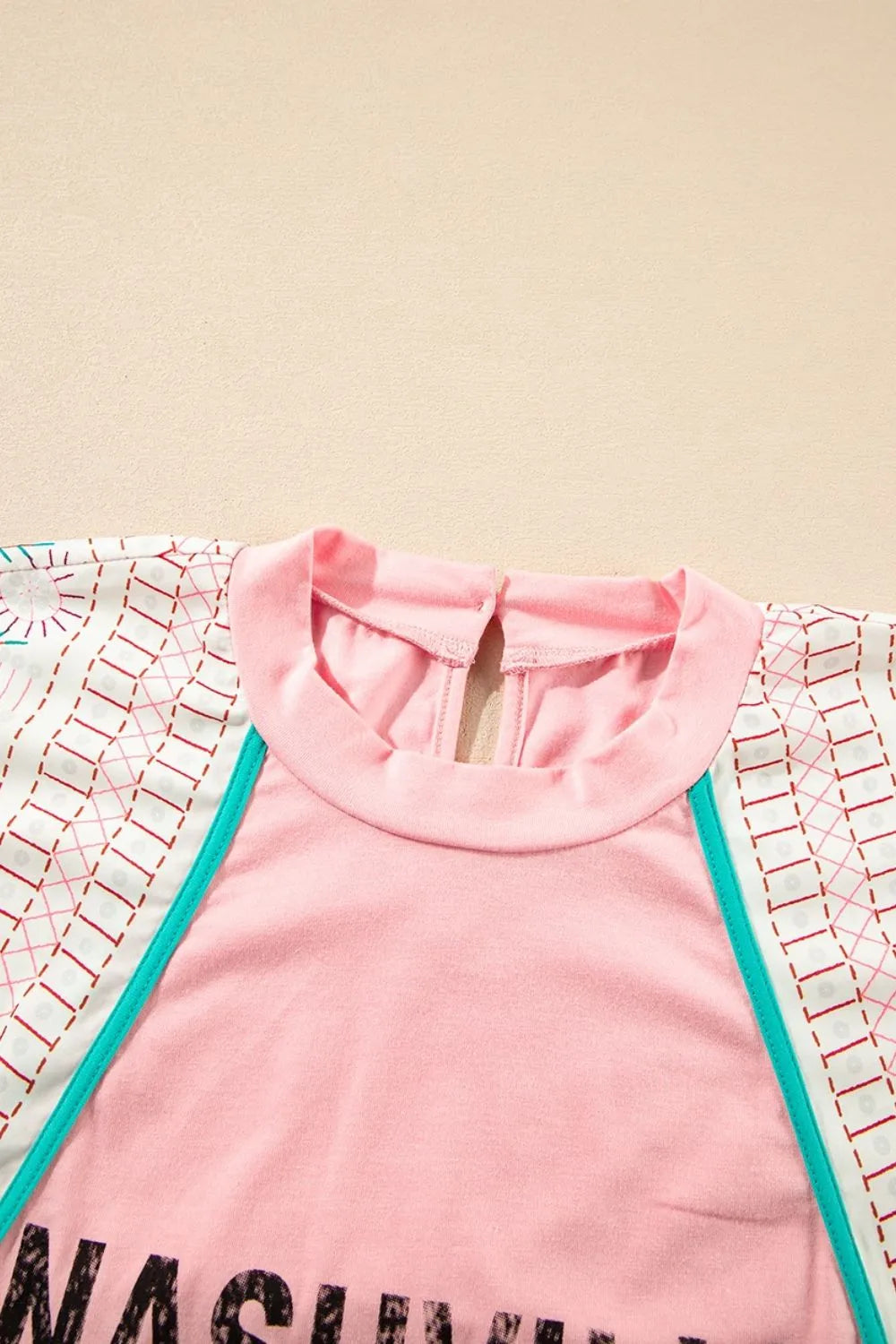 NASHVILLE Printed Patchwork Tank