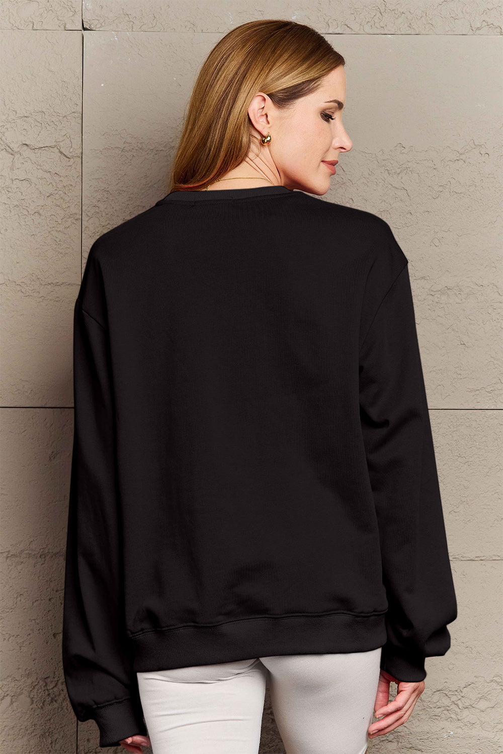 Simply Love Full Size CIAO!Round Neck Sweatshirt