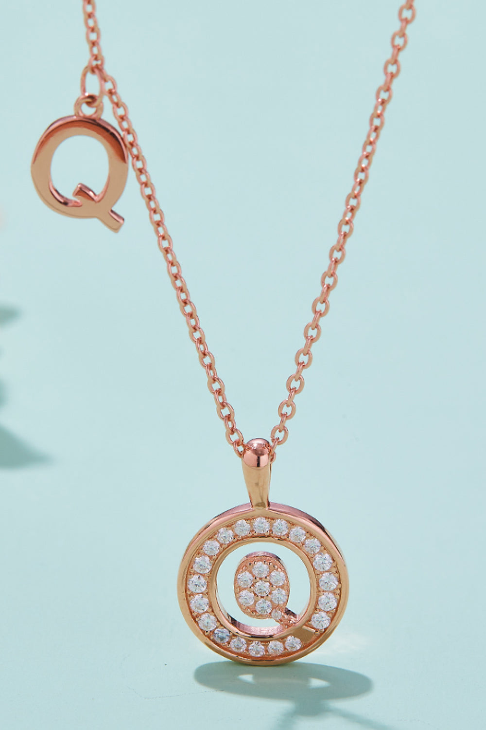 Adored Moissanite K to T Pendant Necklace Q One Size