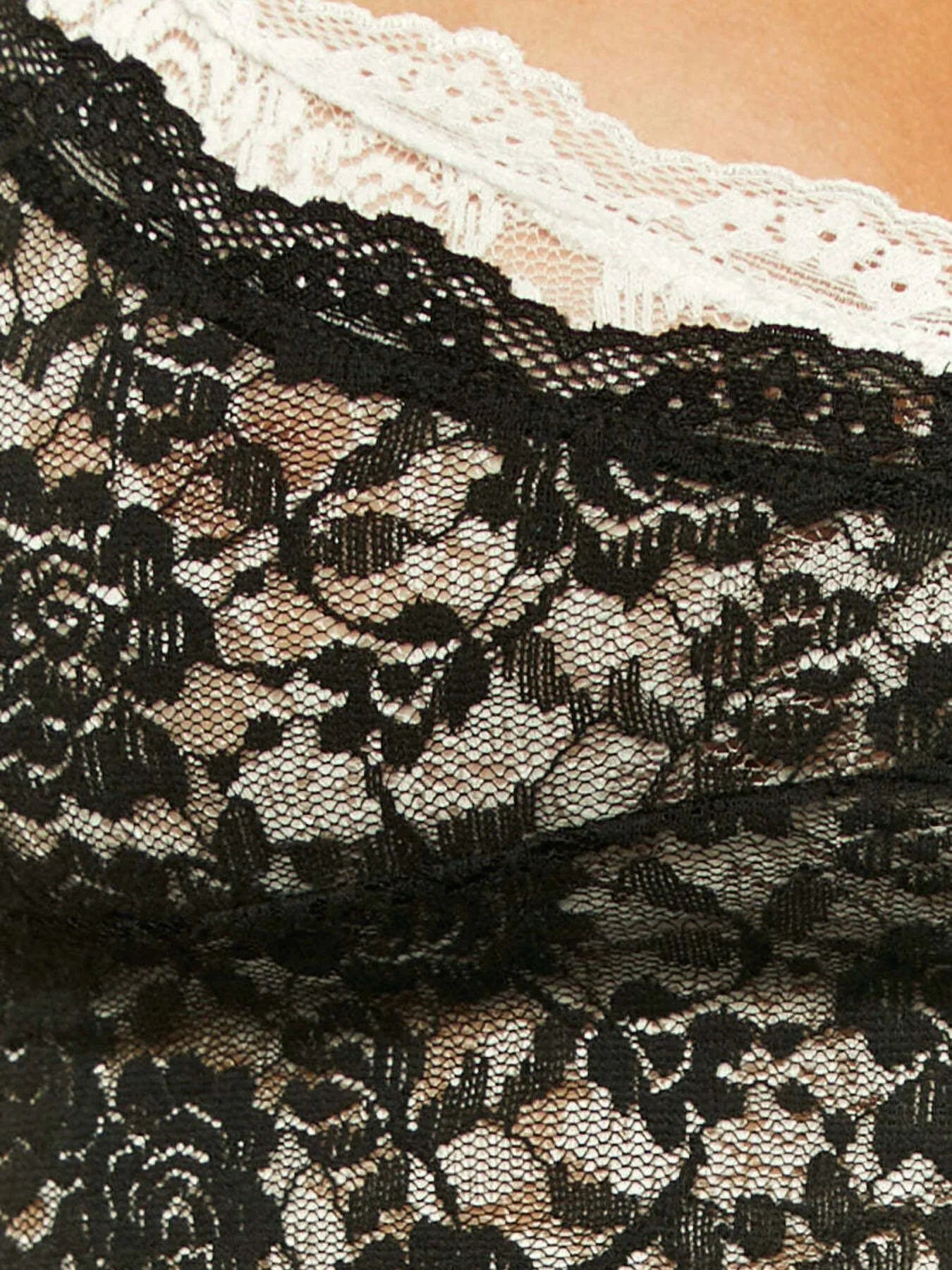 Lace Trim Cami Mini Dress