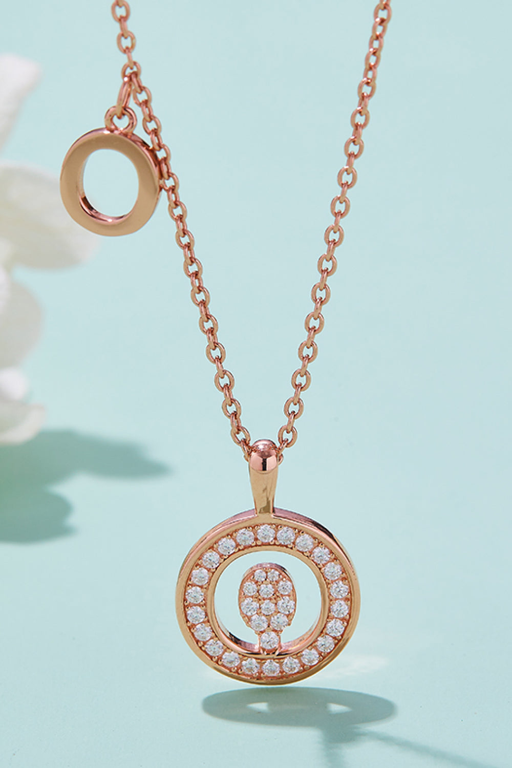 Adored Moissanite K to T Pendant Necklace O One Size