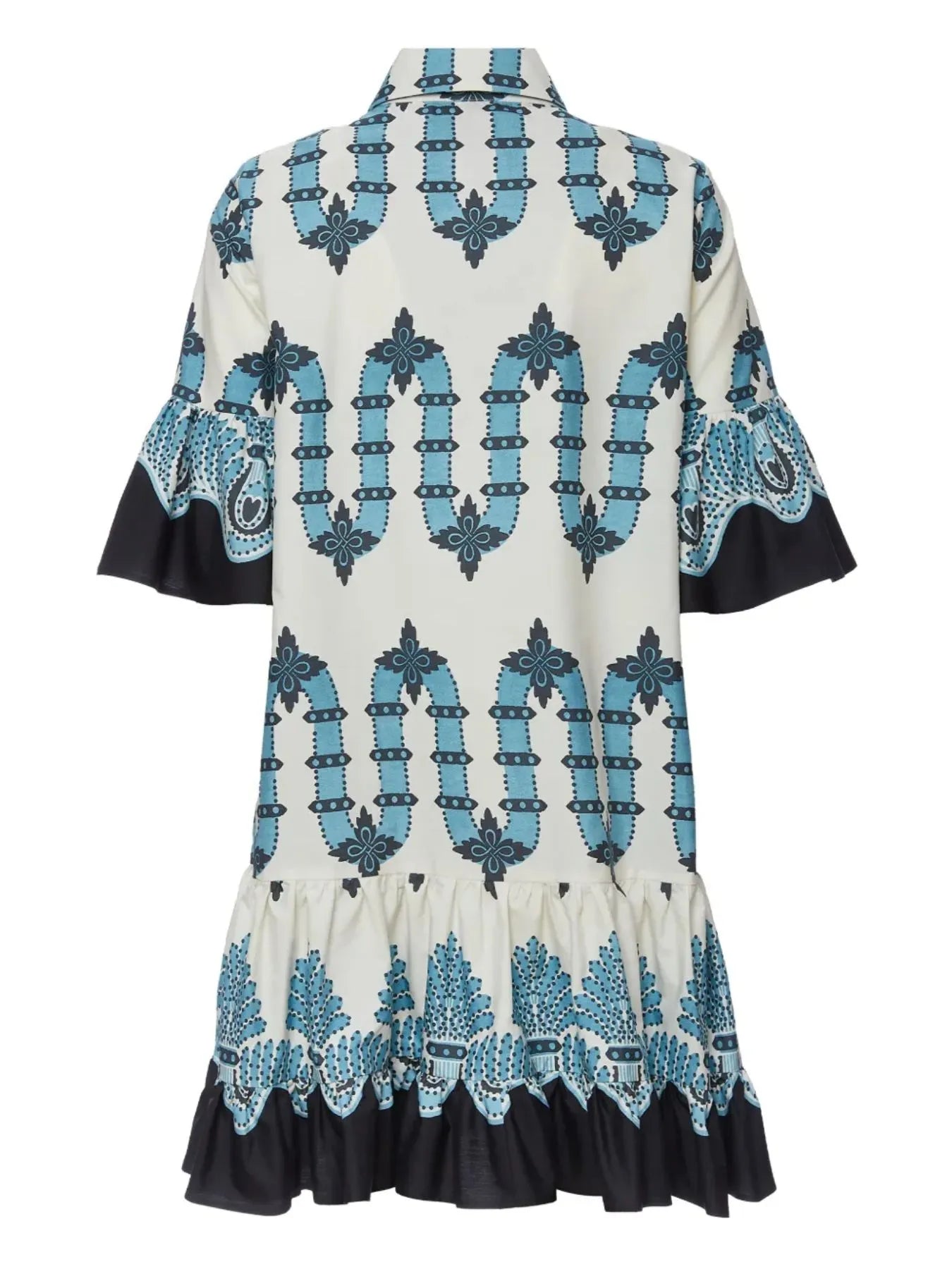 Floral Print Ruffle Sleeve Mini Dress