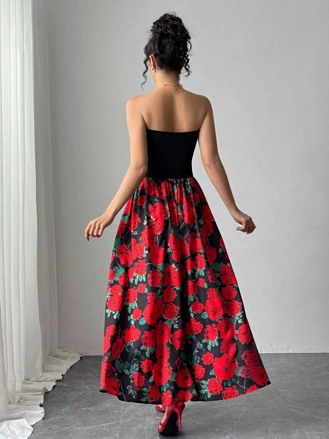 Floral Tube Maxi Dress