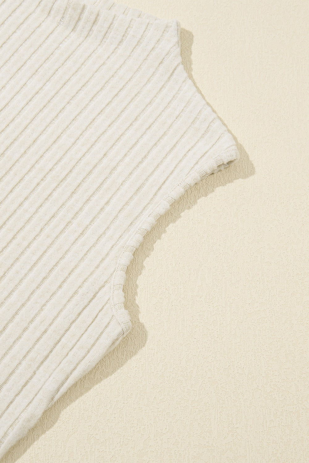 Ribbed Mock Neck Slim Tank