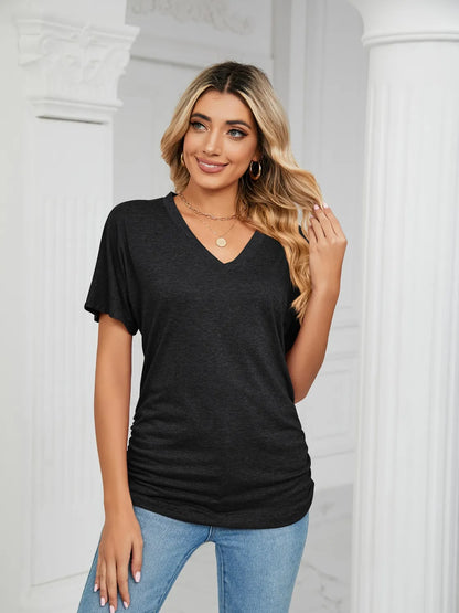 V-Neck Short Sleeve T-Shirt