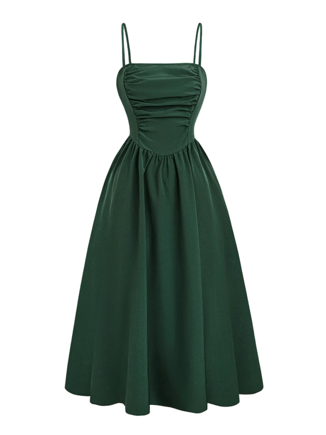 Smocked Square Neck Cami Dress