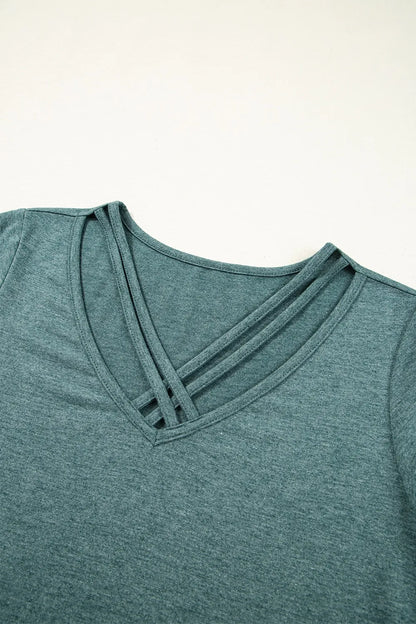 V-Neck Short Sleeve T-Shirt