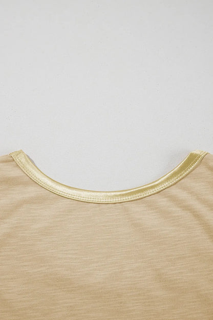 Round Neck Wide Strap Tank