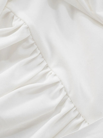 Ruched One-Shoulder Mini Dress