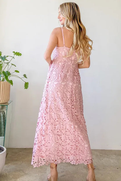 And The Why Lace Maxi Cami Dress
