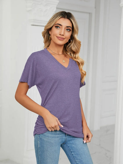 V-Neck Short Sleeve T-Shirt