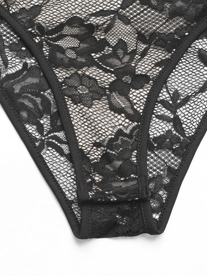 Lace Halter Neck Bodysuit