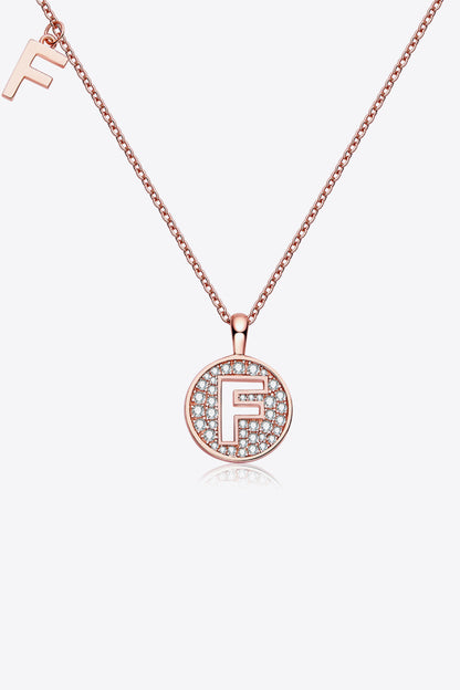 Moissanite A to J Pendant Necklace F One Size