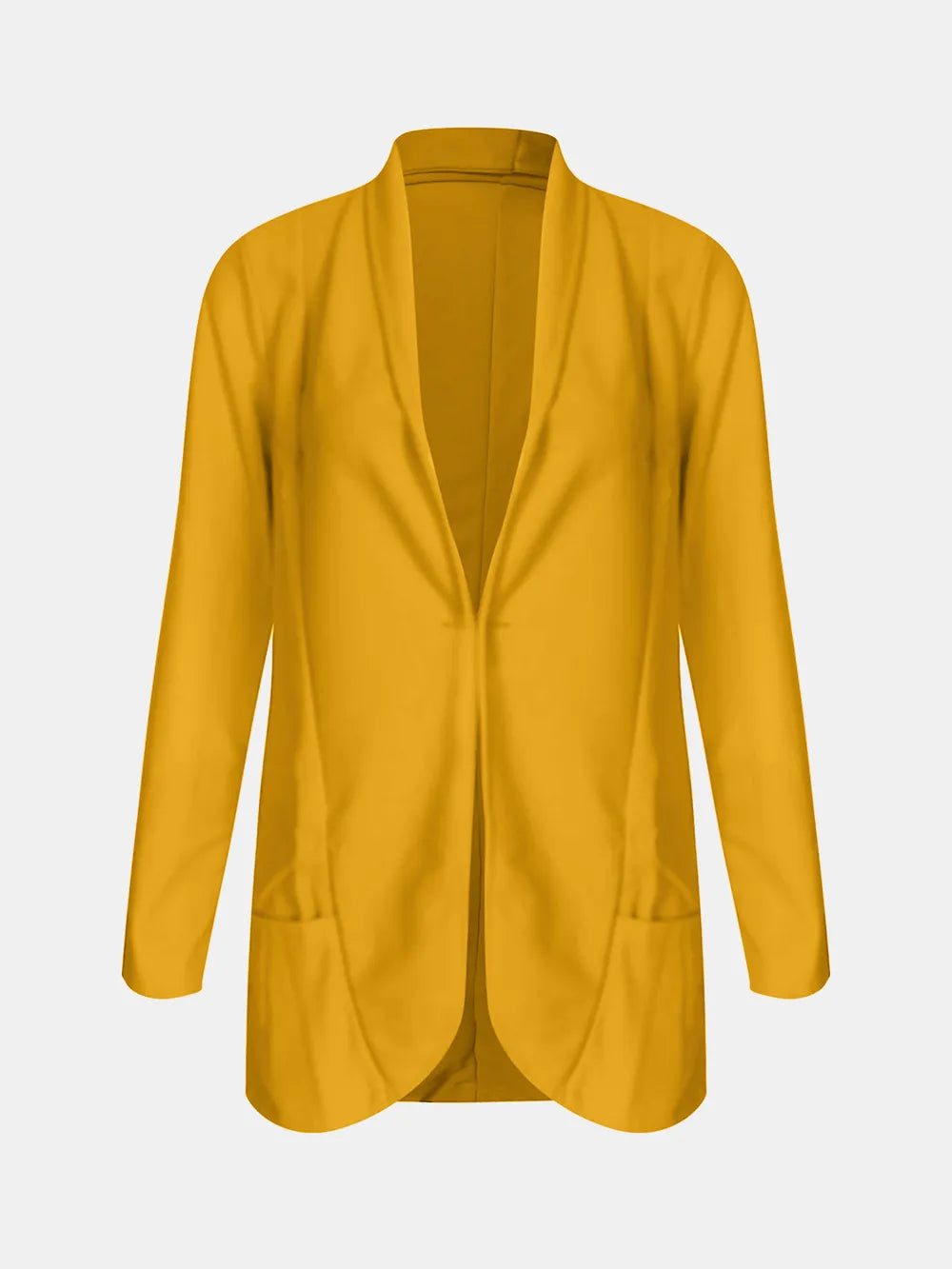 Collared Neck Long Sleeve Blazer