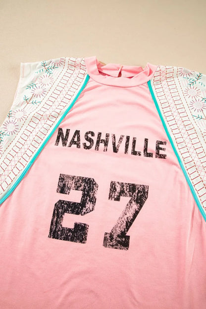 NASHVILLE Printed Patchwork Tank