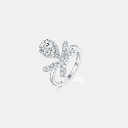 1 Carat Moissanite Zircon 925 Sterling Silver Ring Silver