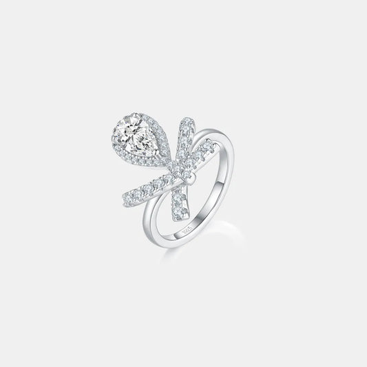 1 Carat Moissanite Zircon 925 Sterling Silver Ring Silver