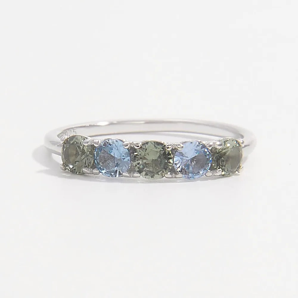 925 Sterling Silver Rhinestone Ring Silver