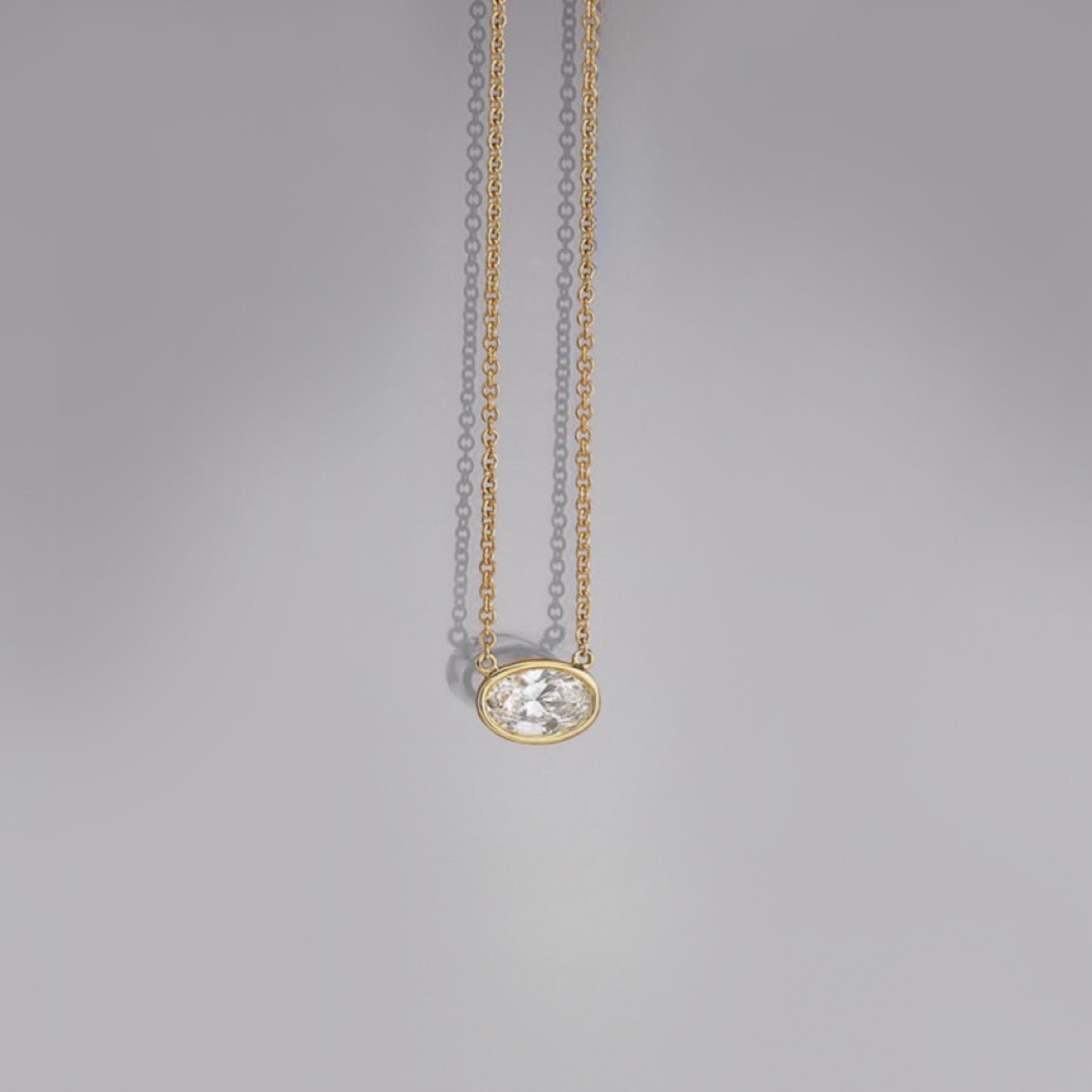 18K Gold-Plated Stainless Steel Pendant Necklace Style B One Size
