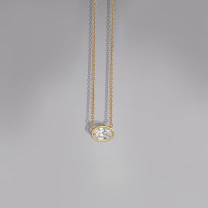 18K Gold-Plated Stainless Steel Pendant Necklace Style B One Size