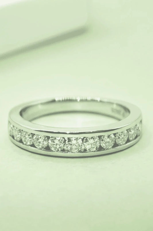 Moissanite 925 Sterling Silver Ring Silver