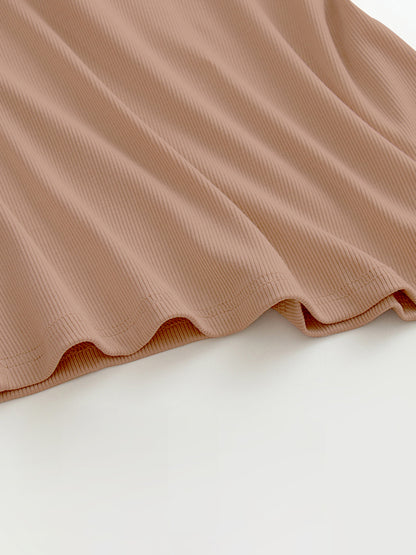 Grecian Neck Tank With Chest Pads