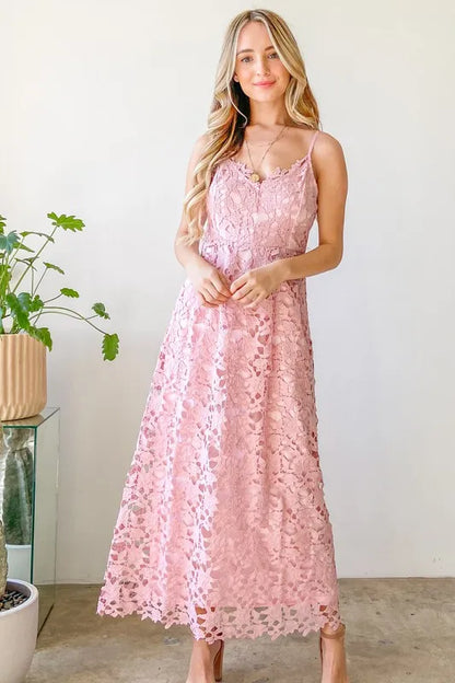 And The Why Lace Maxi Cami Dress
