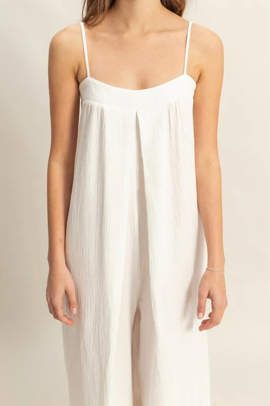 HYFVE Double Gauze Super Flowy Cami Jumpsuit
