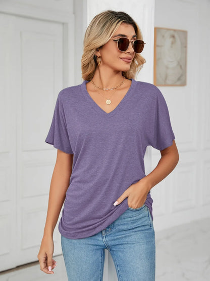 V-Neck Short Sleeve T-Shirt
