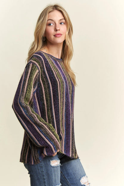 ADORA Vertical Stripe Sweater Top