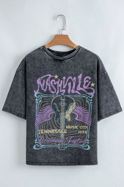 Graphic Mineral Washed Vintage Tee