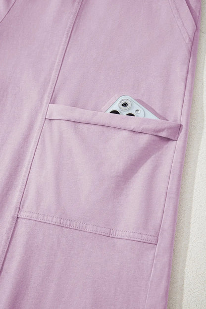 Wide-Leg Cargo Pants with Drawstring Waist