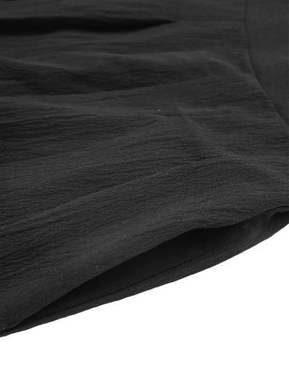 Pleated Shorts with Pockets
