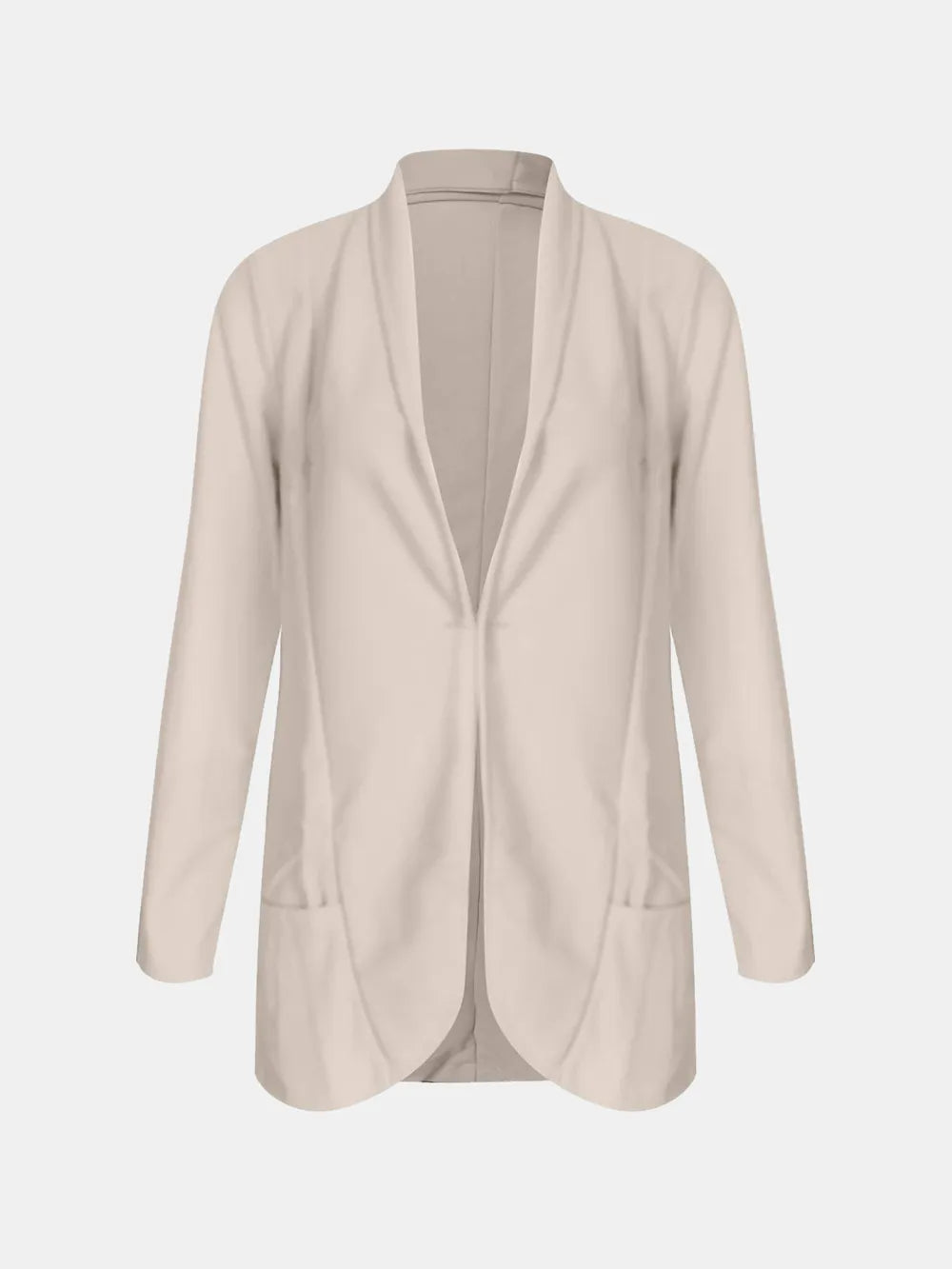 Collared Neck Long Sleeve Blazer