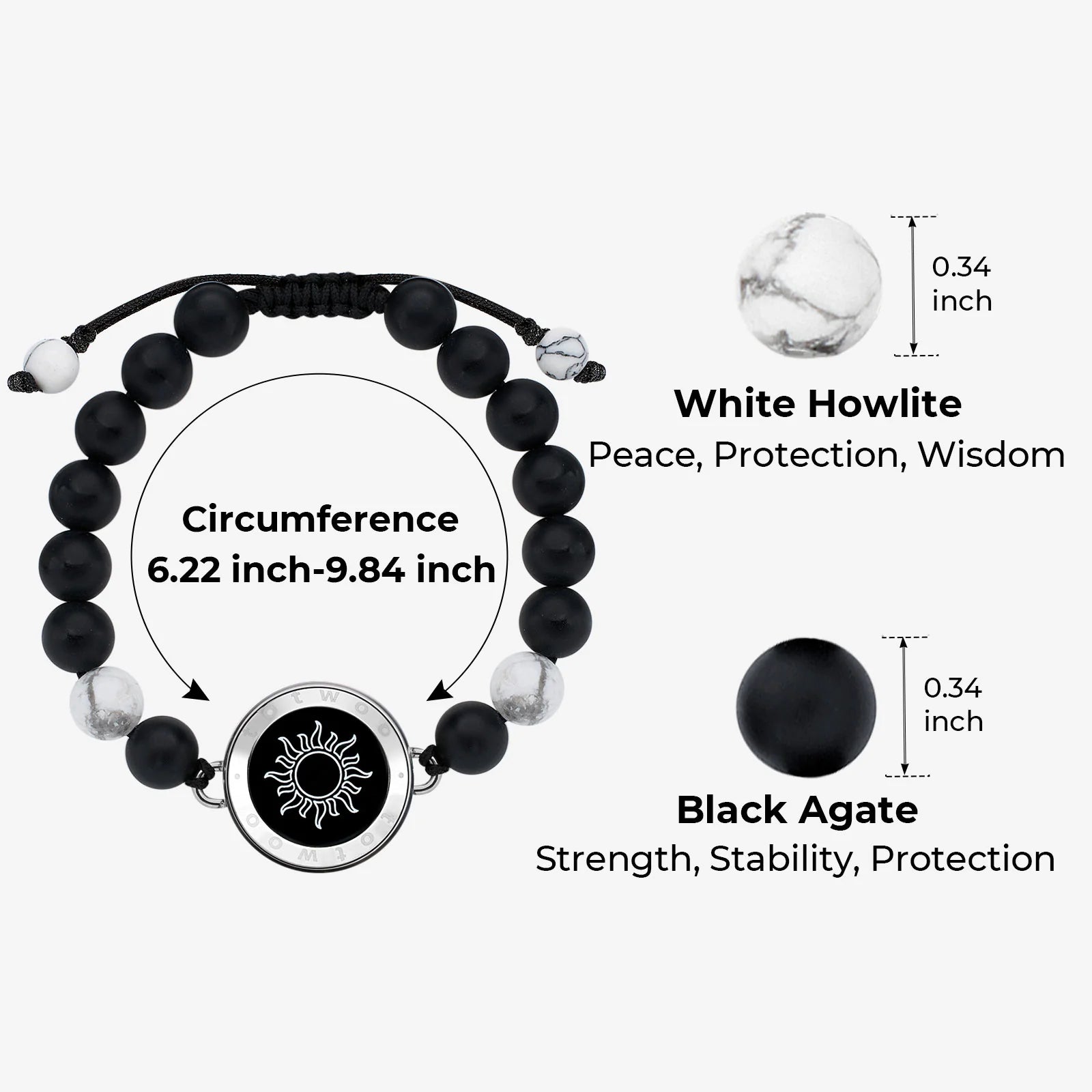Long Distance Couple Bracelet
